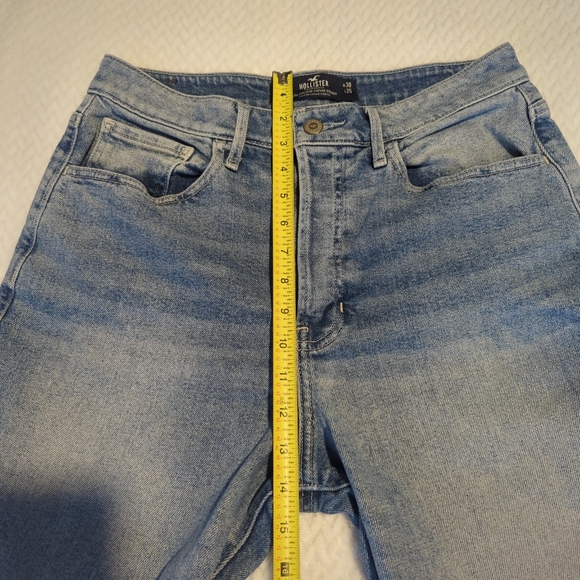 Hollister Jeans Ultra High-Rise Vintage Straight Stretch Light Wash 11S 30x25 - Picture 7 of 7